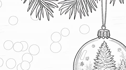 Video Art Meditation Relaxation Stress-Relief Colouring Pages Calm Christmas New Year Ambient Music