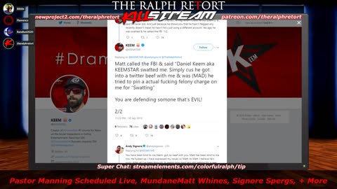 2019-09-18 - Pastor Manning Live, MundaneMatt Whines, Signore Spergs, + More Trudeau Blackface