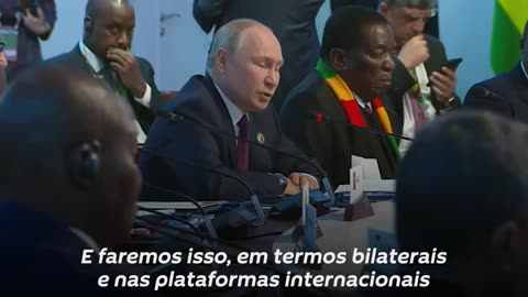 'Quantas fábricas, usinas elétricas a União Soviética construiu na África? Precisamos voltar a essa prática', disse Putin em reunião com líderes africanos