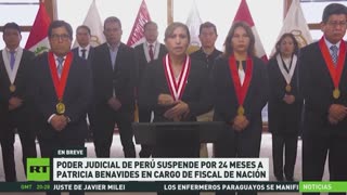 Suspenden a Patricia Benavides como fiscal de Perú por 24 meses