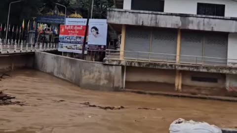 Massive Flooding In The Mae Sai Of Chiang Rai Province, Thailand (05/24/25)