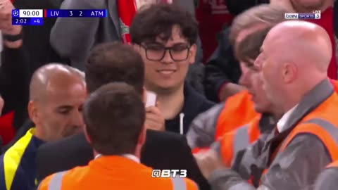 Simeone vs Liverpool fans