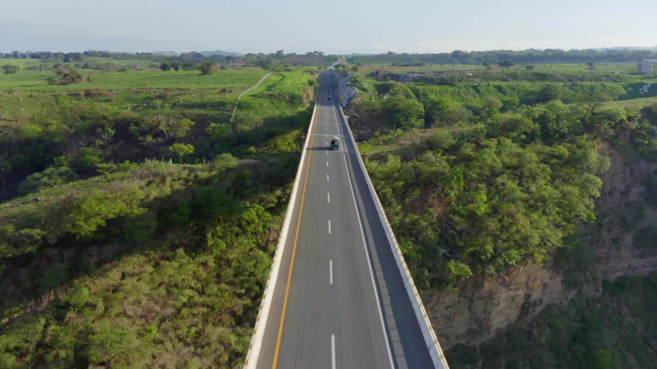 Highway Bridge in a Stunning Landscape