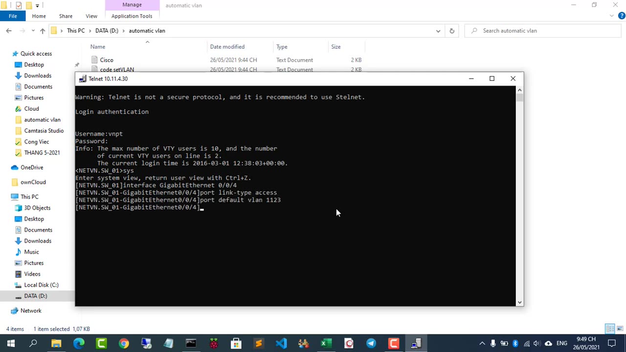 Configure VLANs from Excel, how would it be