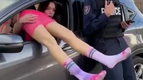 Shocking: Women uses mannequin to escape from the police! #shorts