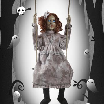 ANIMATED SWINGING DECREPIT DOLL - Morris Costumes