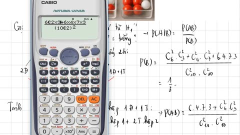 Có hai chiếc hộp, hộp I có 6 bi đỏ và 4 bi trắng, hộp II có 7 bi đỏ và 3 bi trắng. Lấy ngẫu nhiên ..