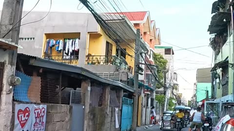 Pleasant Day on Fortune Street in Taguig City in the Philippines