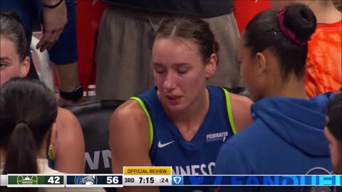 🤕 FLAGRANT, Alanna Smith SMACKED in FACE, STILL scores! WNBA women's baske 