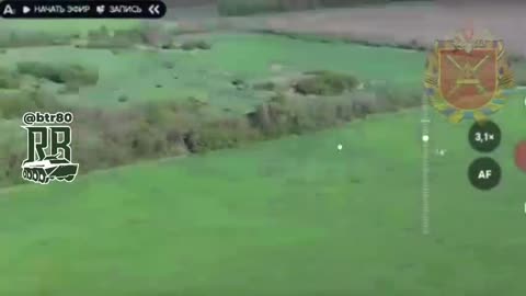 Russian Assualt Troops Use a Ladder to Cross a Deep Ditch