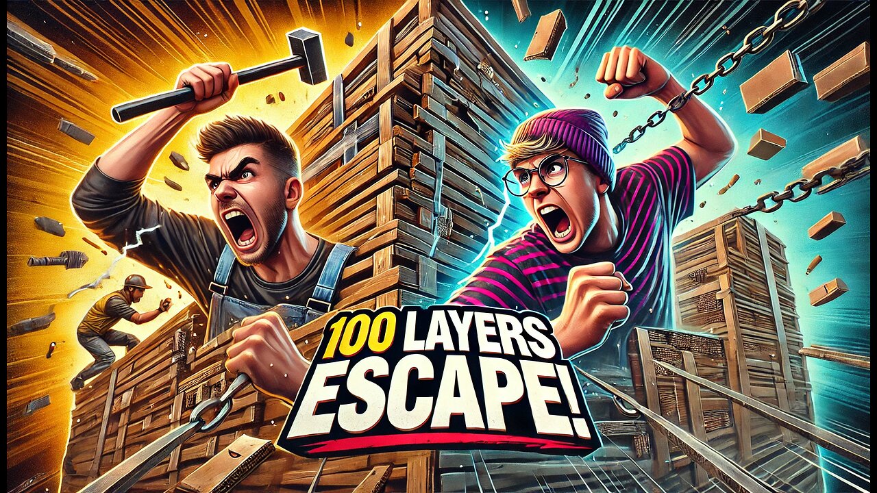 ESCAPING 100 Layers of STEEL vs CARDBOARD! (Impossible Challenge?!)