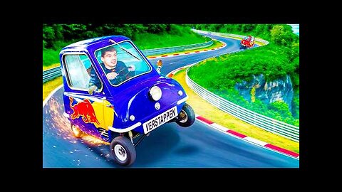 F1 Drivers Driving Crazy Cars