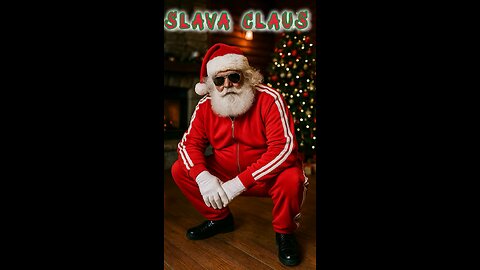 Squatting Slava Claus