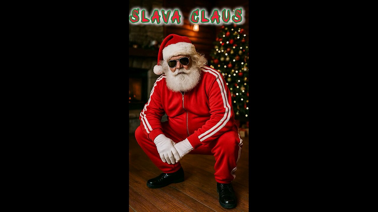 Squatting Slava Claus