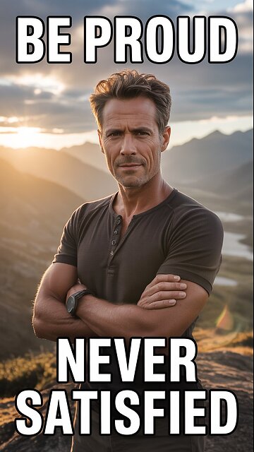 Be Proud, But Never Satisfied