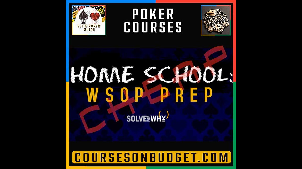 SOLVE FOR WHY HOME SCHOOL - WSOP PREP Cheap