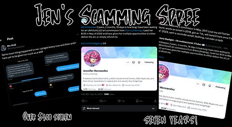 Sonic Drama: Jennifer Hernandez Scams Customers out of HUNDREDS of Dollars (And Draws Cub)