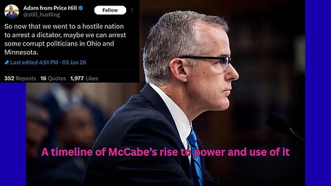 Grassley Report pt 7: The McCabe timeline of wife's campaign and investigation involvement