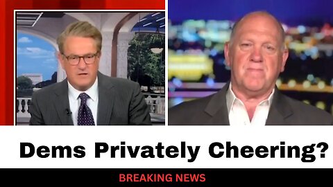 Dems Privately Cheering Trump Move, Tom Homan Calls Out Dems Over DC Crime