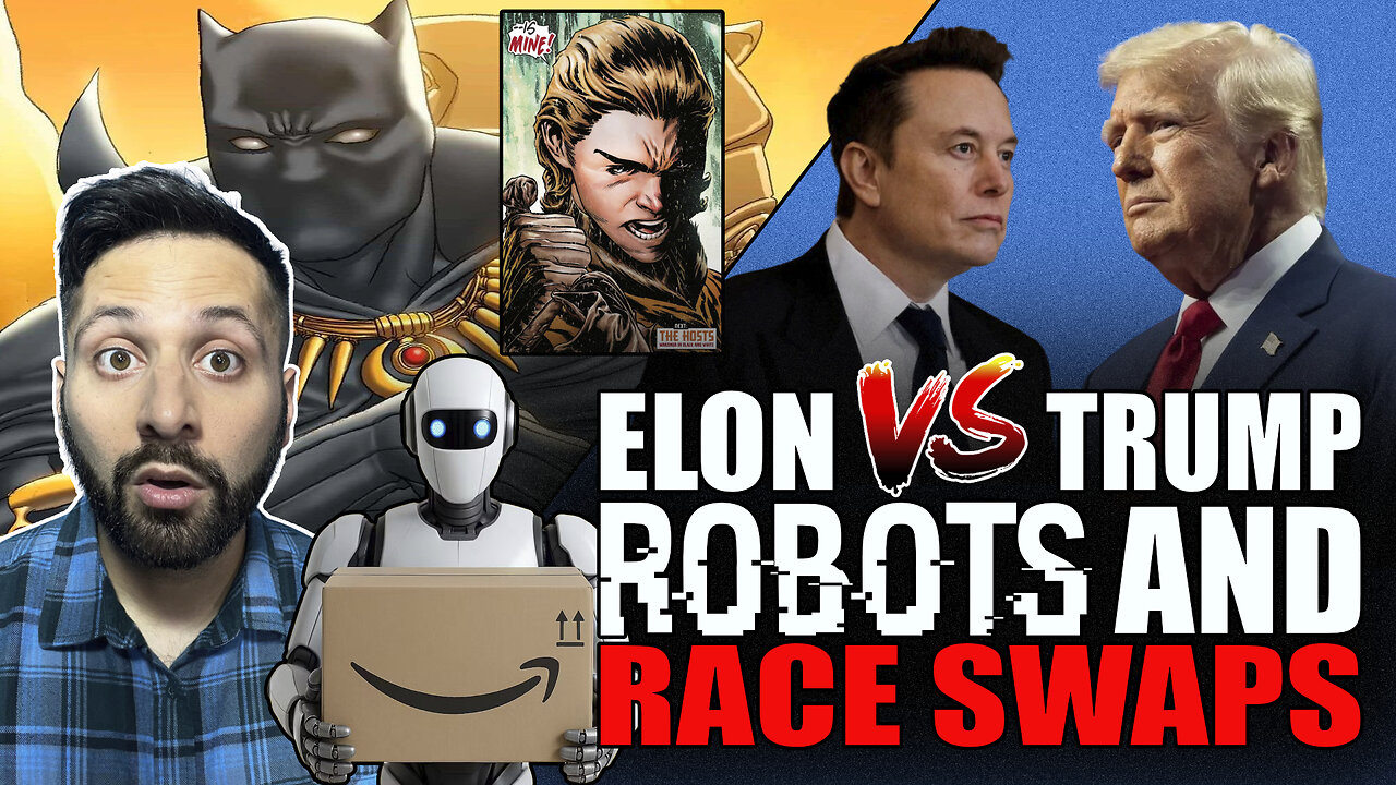Elon VS. Trump | Race Swaps & Robots