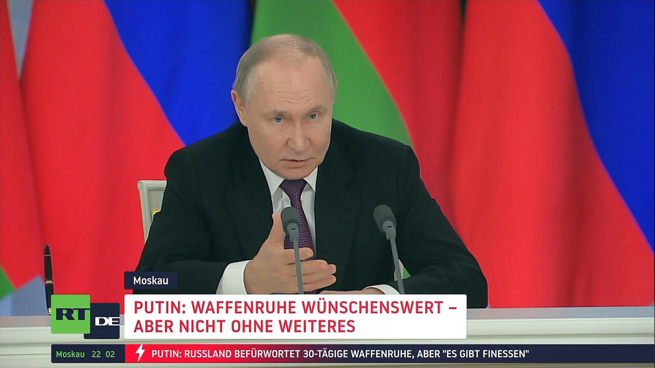 Putin: Waffenruhe wünschenswert – doch nicht ohne Bedingungen