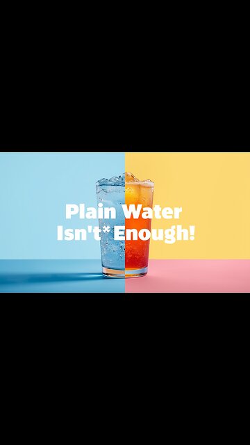 💦 Plain water is not the best way to hydrate! #hydration #hydrate #water #dehydration #electrolytes