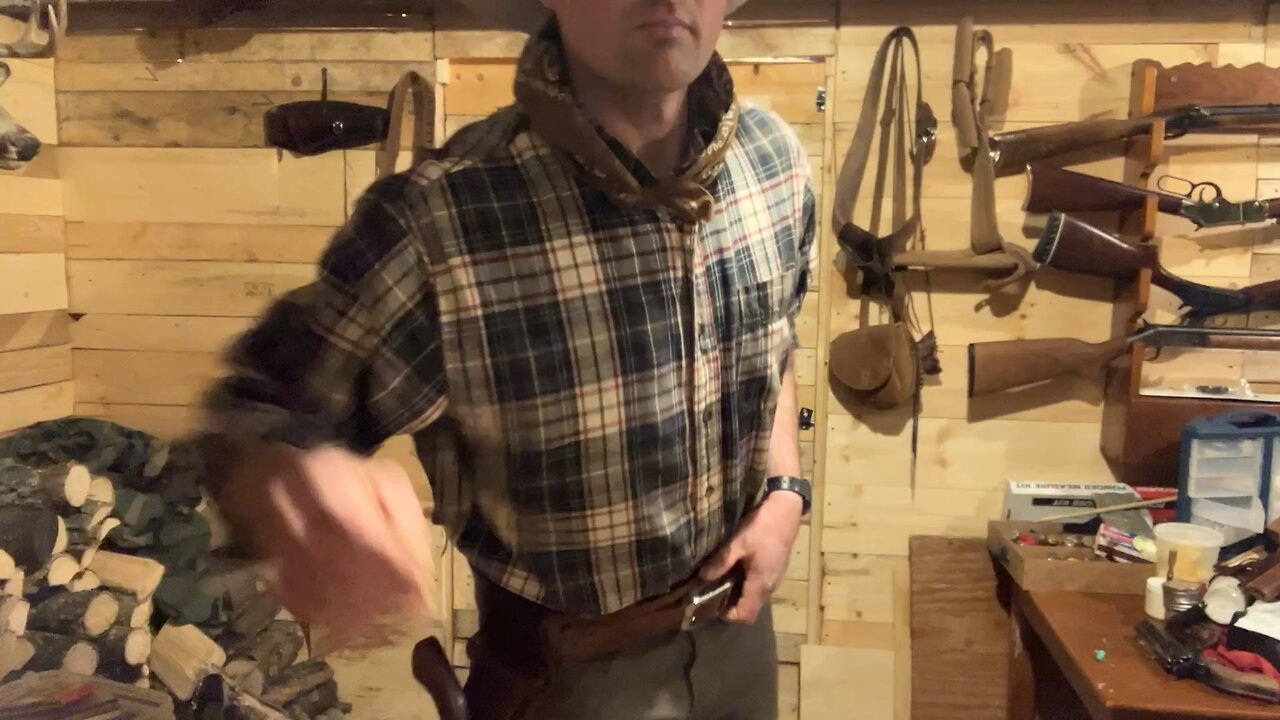 Gun spinning and quick draw practice