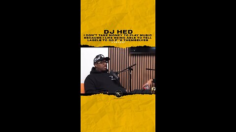 @djhed I don’t take money to play music