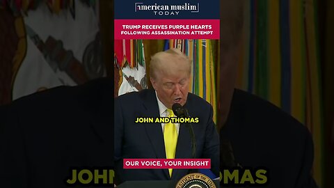 Trump receives purple hearts following assassination attempt.