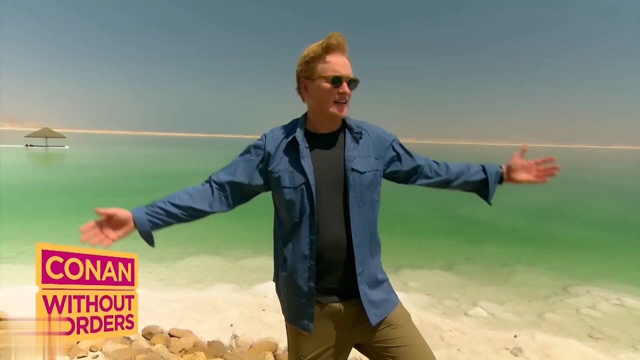 Conan Floats In The Dead Sea And Jim Carrey Sketches Conan