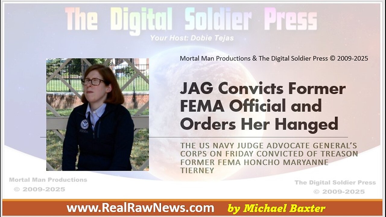 JAG Convicts Former FEMA Official and Orders Her Hanged