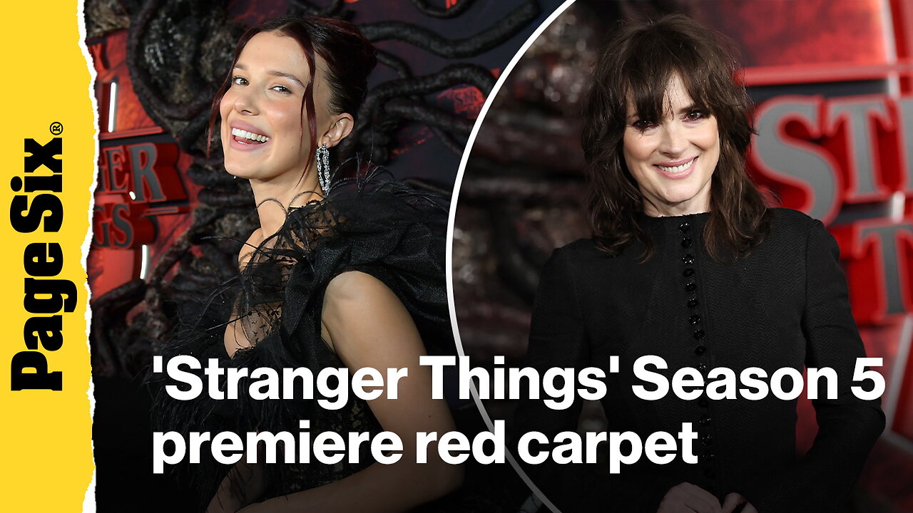 Stranger Things Season 5 premiere red carpet: Millie Bobby Brown, Winona Ryder, Sadie Sink and more