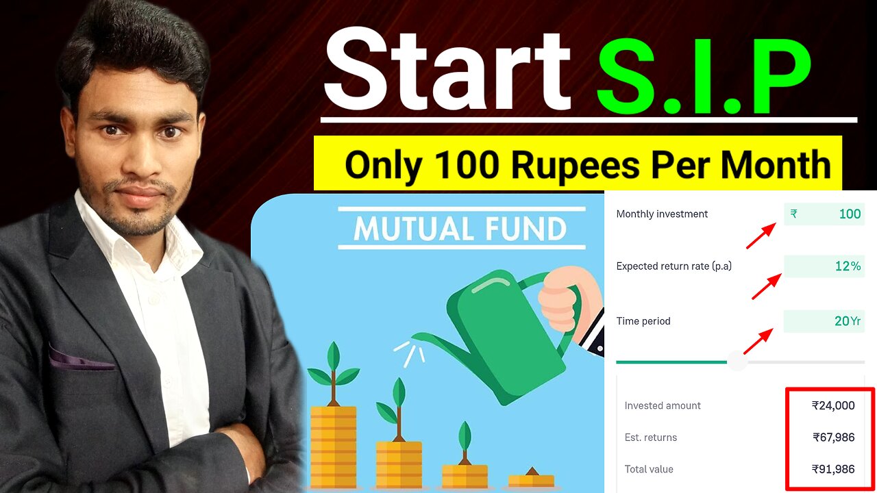 How To invest in Mutual Funds S.I.P Start Only 100 Per Month S I P शुरू कैसे करें