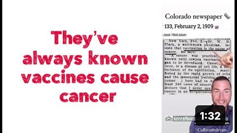 They’ve always known vaccines cause cancer