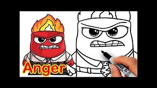 How to Draw Anger from Inside Out Cute Step by step