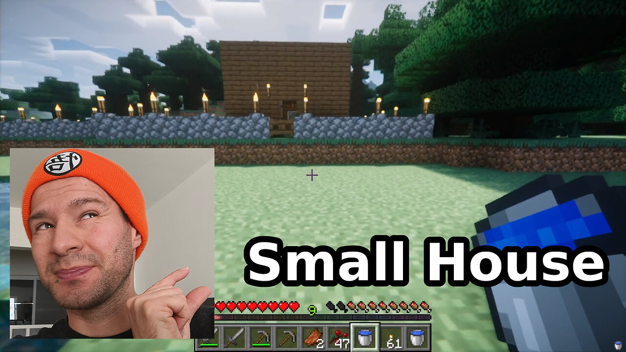 Make builds a small house (Minecraft)