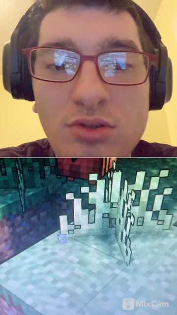 Playing Minecraft