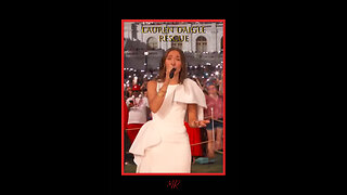 Lauren Daigle singing Rescue in front of a huge crowd