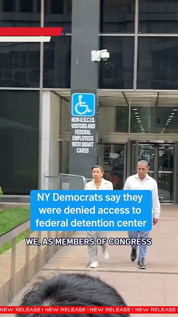 Reps. Espaillat & Velázquez denied entry to NYC ICE site despite federal access rights.