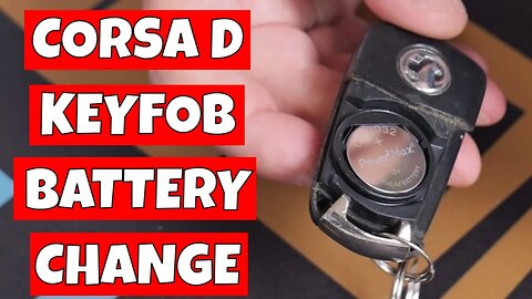 How To Replace Key fob Battery Vauxhall Opel Corsa D Vectra C Astra H