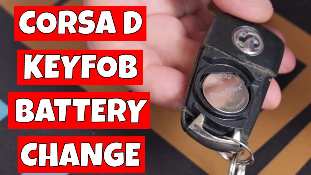 How To Replace Key fob Battery Vauxhall Opel Corsa D Vectra C Astra H