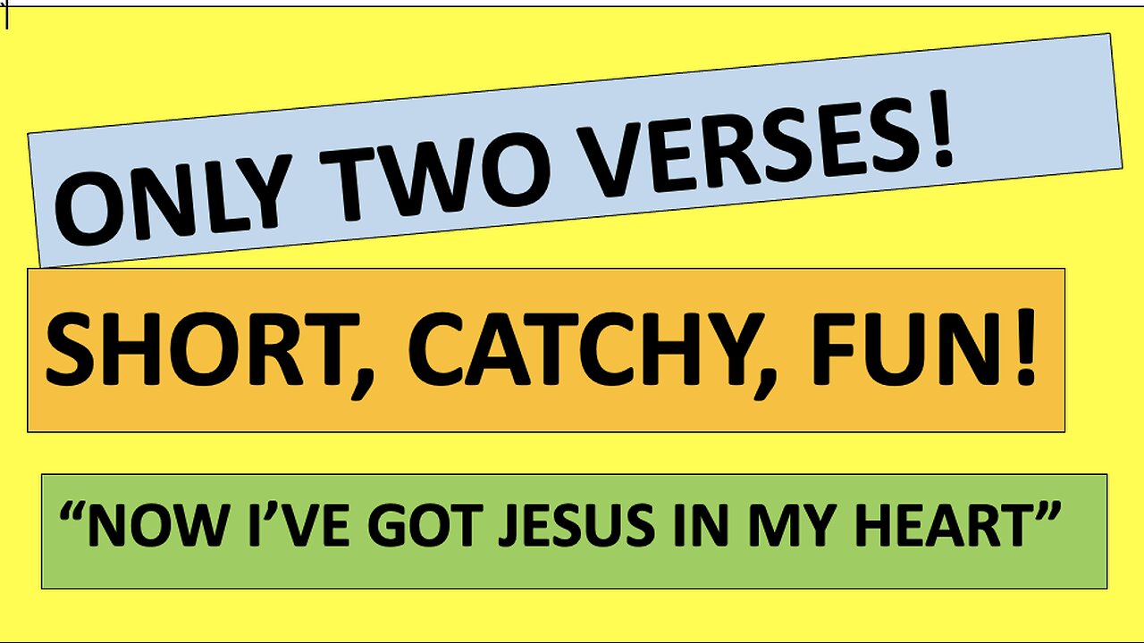 The praise and worship song with just 2 verses!