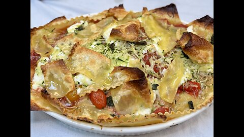 Crispy Edged Summer Lasagna with Zucchini & Ricotta - Quick & Flavorful Recipe