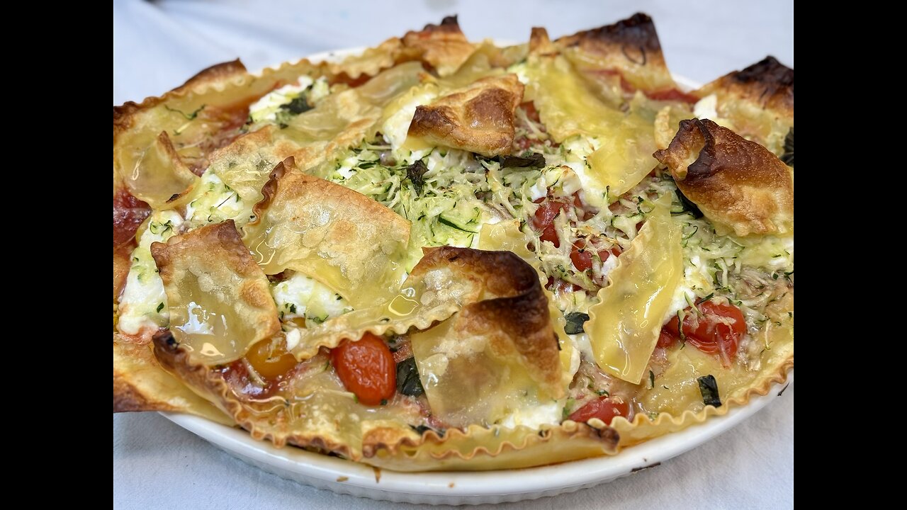 Crispy Edged Summer Lasagna with Zucchini & Ricotta - Quick & Flavorful Recipe