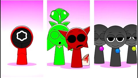 Sprunki OC Mroona and Wyrum Retake and Mili and GF Retake Phase 2 VS Phase 3 VS Phase 4 #squidgame