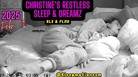 📽️FULL NIGHT SLEEP STREAM😴 Feb 19, 2025 (PLMD) Sick