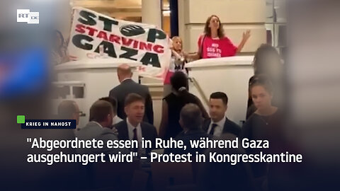 "Abgeordnete essen in Ruhe, während Gaza ausgehungert wird" – Protest in Kongresskantine