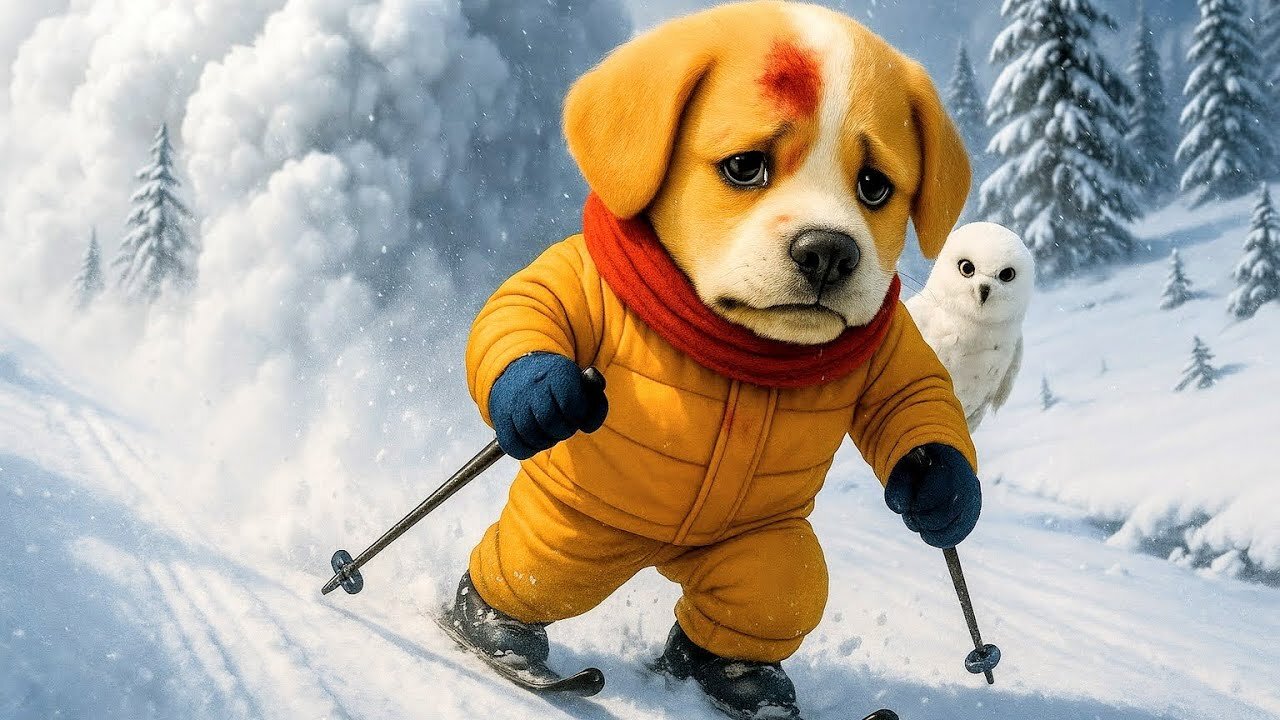 Baby Puppy’s Brave Fight for Survival in the Snow❄️💔Cold, Hurt, and Alone😭Unexpected Help Arrives!🦉🦌