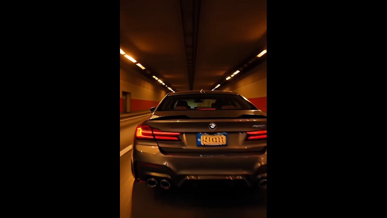 BMW M5 Escape from Tunnel
