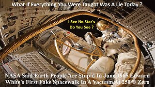 NASA Said Earth People Are Stupid.. So In June 1965 Edward White's First Fake Spacewalk